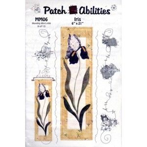 Patch Abilities Quilt Pattern - Iris - Size 6" x 21"